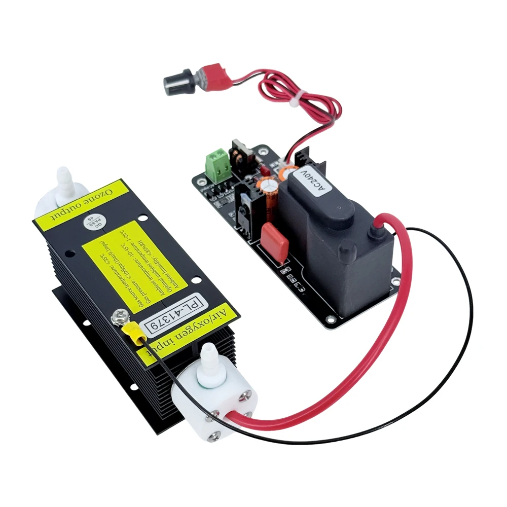 Kit gerador de ozônio de resfriamento de ar com tubo de quartzo preto ajustável de alta qualidade 3 g/h 32w A tensão pode ser comutada.