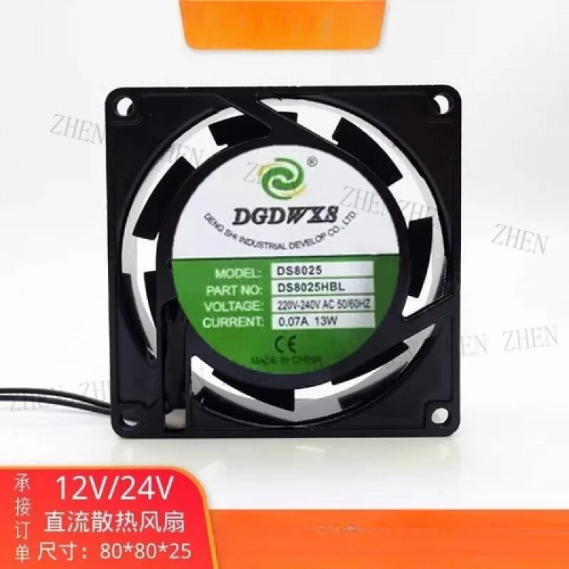 Y PER DGDWXS DS8025HBL 8025 AC220V-240V 0.07A 13W 8CM Ventola di raffreddamento assiale