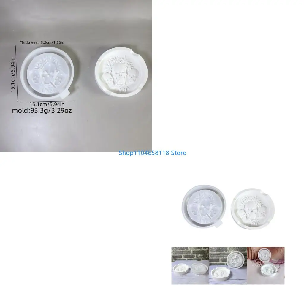 

Customizable Skull Ashtray Silicone Mold For Crafters And Holiday Gift Making