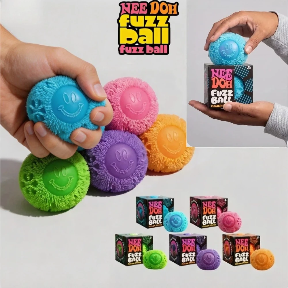

@Nee Doh Fuzz Ball Series Desktop decompress Ornament Stress Relief Toys Suitable for Under Pressure Fun Soft Stress Ball gifts