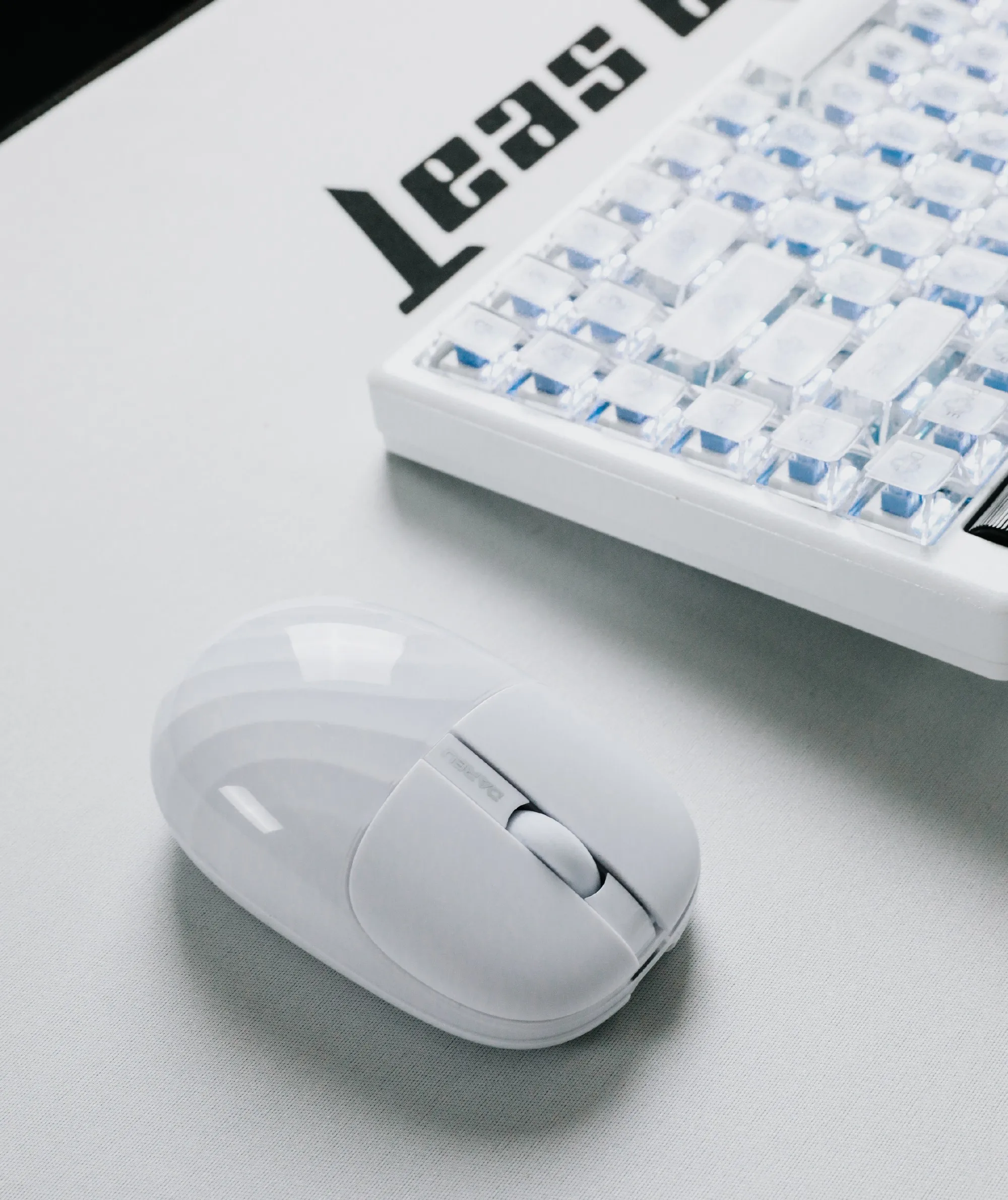 Dareu LM135 Water Ripple 2.4G Bluetooth Wireless Mouse Dual-mode Light Sound Rechargeable Office Mouse