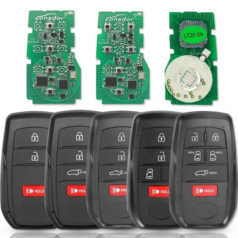 Keyless Smart Car Key 8A Chip Supports K518K518ISE KH100+ Generated for Toyota Sienna Venza Tacoma Tundra 2021-2024 BZ4X