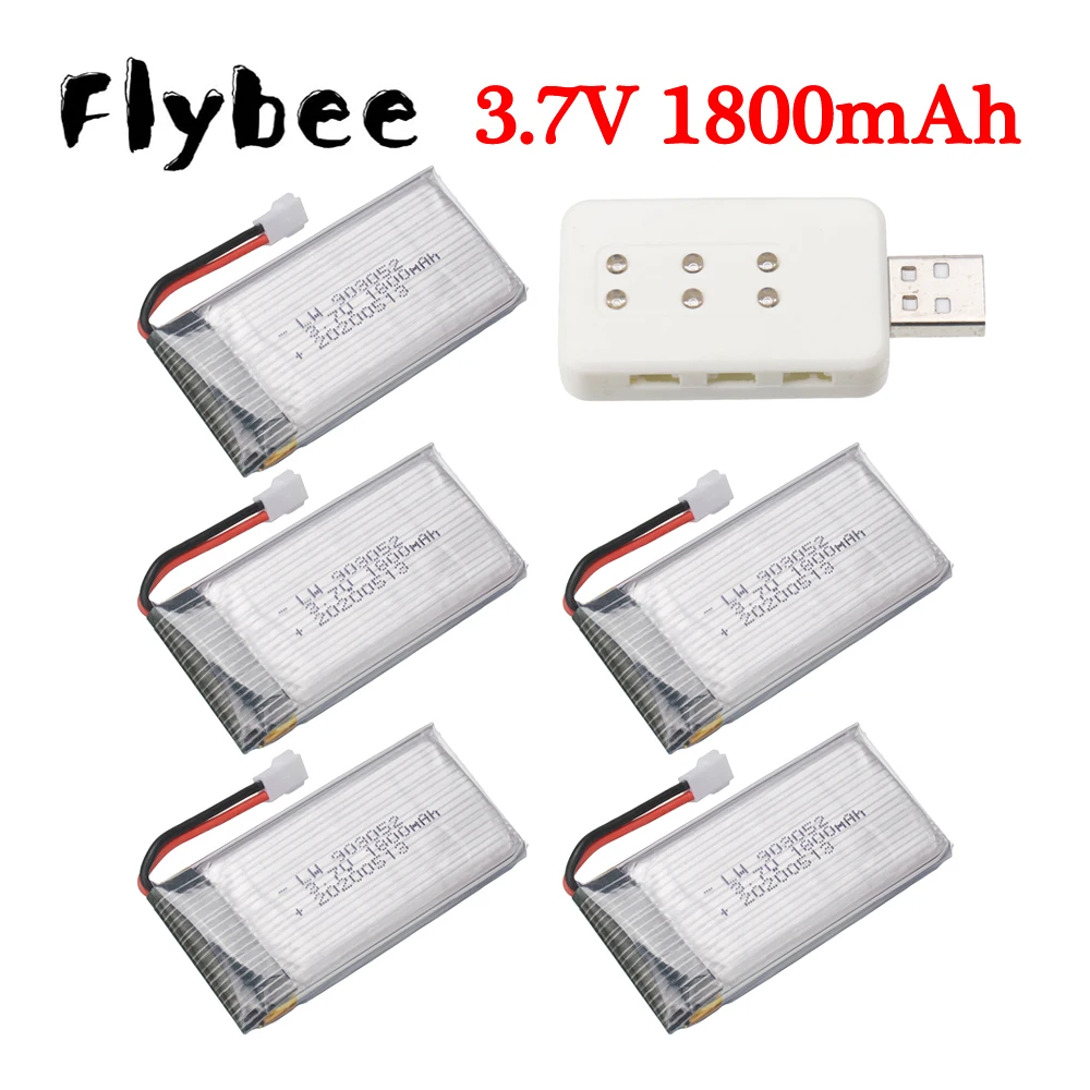 3.7V 1800mAh lipo Battery/charger for KY601S SYMA X5 X5S X5C X5SC X5SH X5SW X5UW X5HW M18 HQ898 Drone Helicopter battery Parts