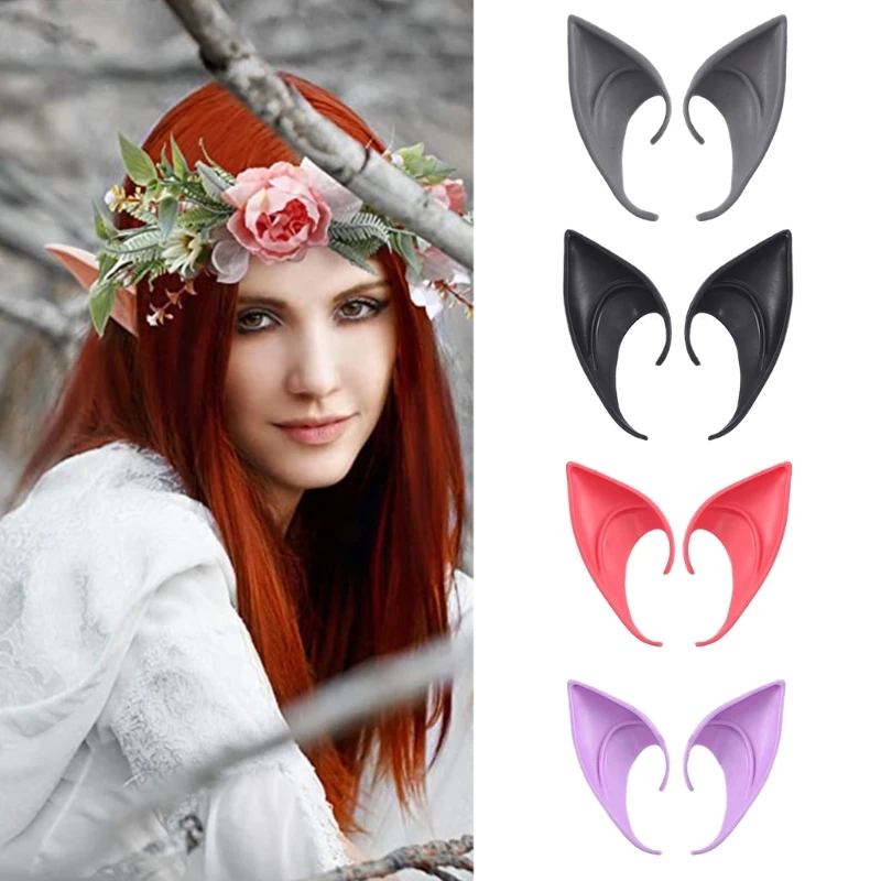 2Pcs Party Props Party Dress Up Costume Masquerade Elven Vampires Ears Props