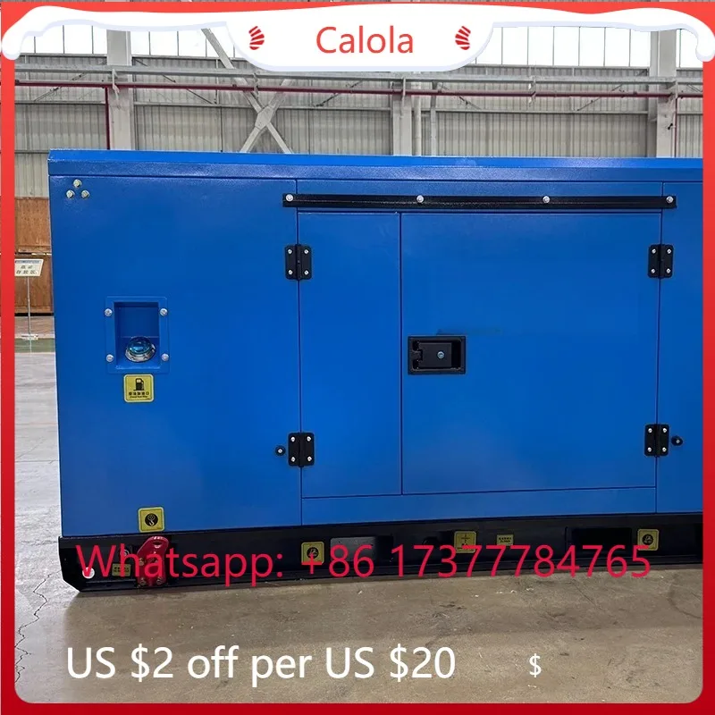 50KW Silent Generator Set Soundproof Portable Power Station for Home Camping Construction Backup
