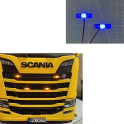 Lampka ostrzegawcza Tamiya z głowicą błotną o długiej szerokości ciężarówki środkowy grill światło boczne do przyczepy 1/14 RC wywrotka Scania 770S R620