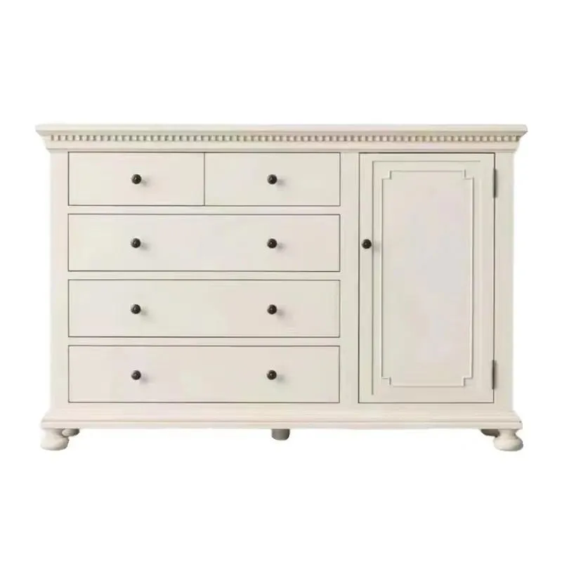 for American solid wood cabinets, American retro drawer cabinets, bedroom living room oak wall-mounted lockers, single door