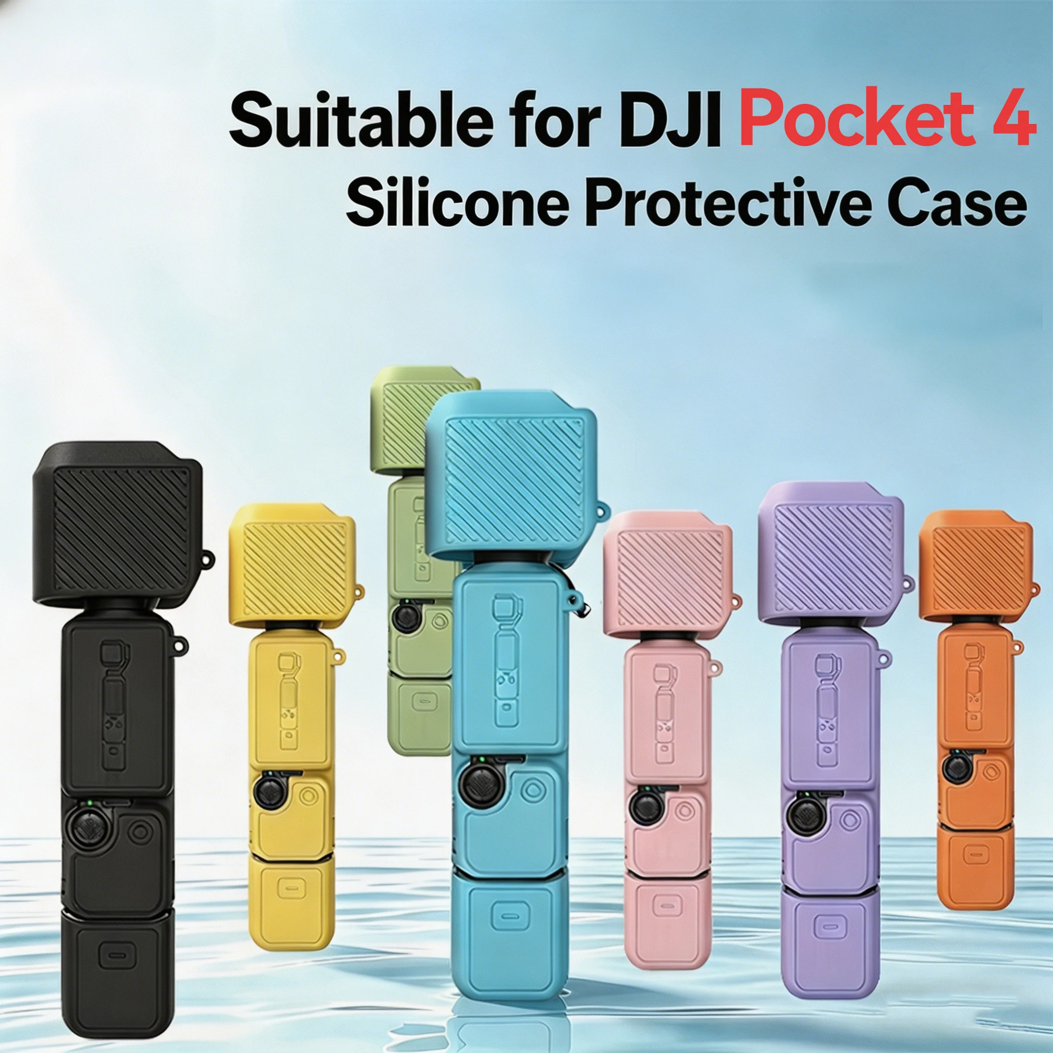 Schutzhülle für DJI Osmo Pocket 4, Silikonhülle, kratzfeste Objektivabdeckung, Kamera-Schutzhülle, Zubehör