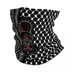 Palestinian Tatreez Kufiya Bandana Neck Cover Printed Palestine Arabic Wrap Scarf Multifunctional Face Mask Cycling Unisex Adult