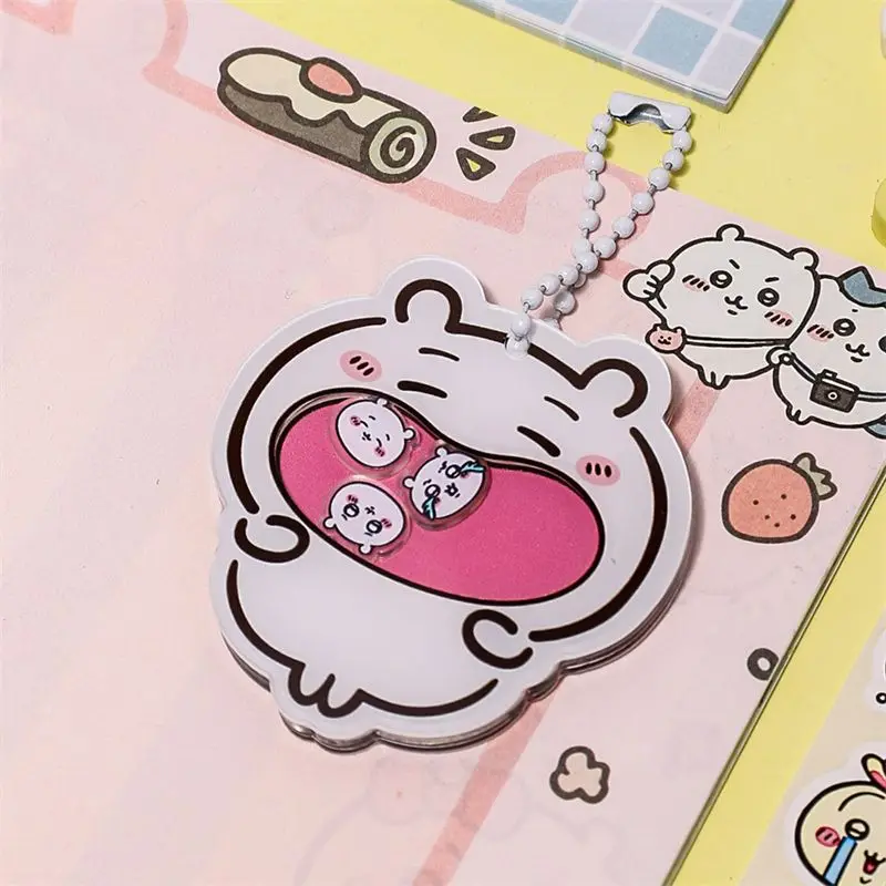 Chiikawa Hachiware Usagi Transparent Keychain Schoolbag Cartoon Pendant Daily Use Small Decor Gift for Friends Festival Party