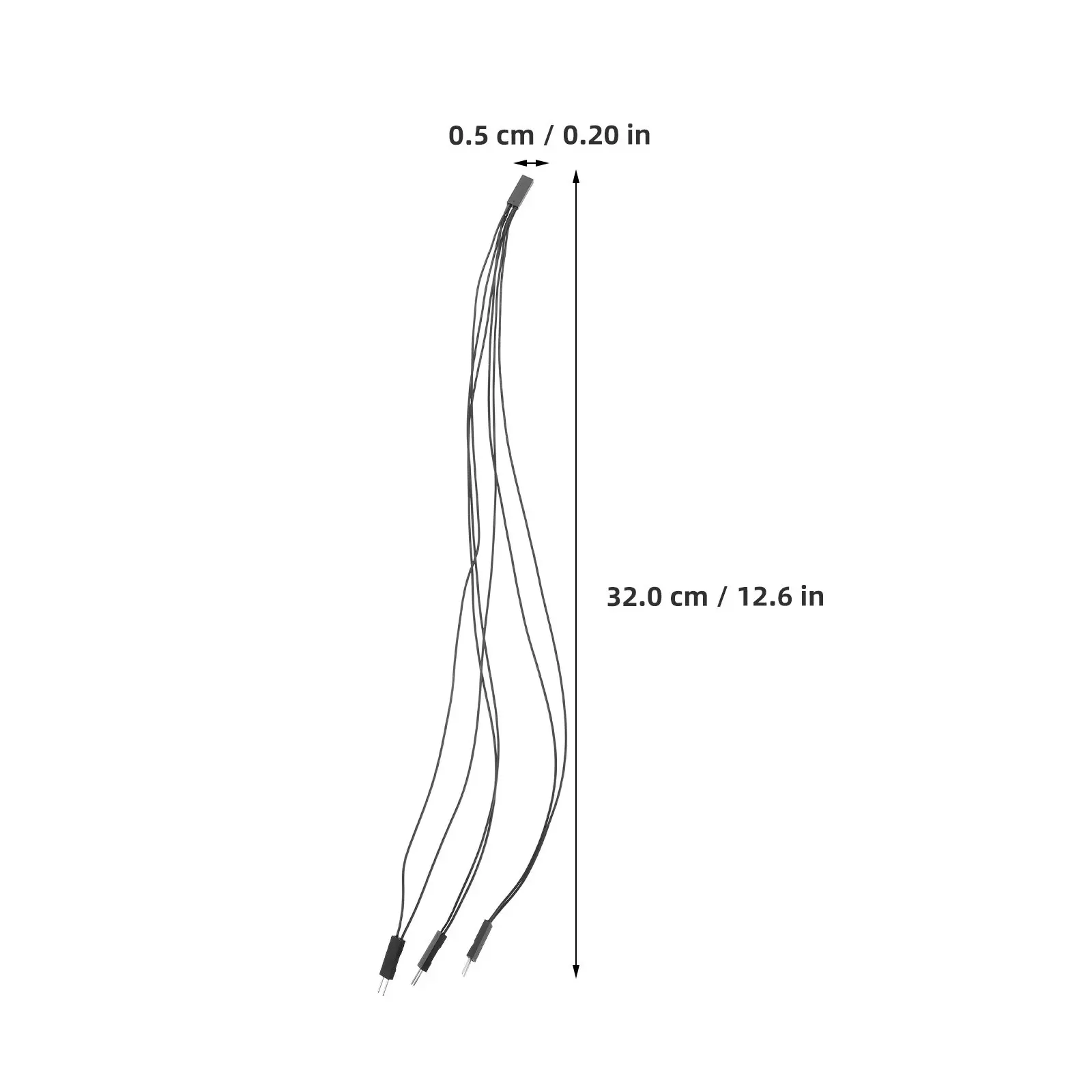 5Pcs 2Pin 2.54mm Jumper Wire Splitter Female to 3 Male Branch Cable for DIY Electronics Breadboard Signal Splitter