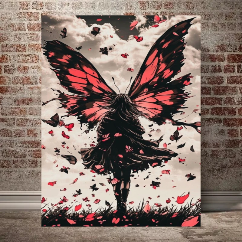 Jigsaw Puzzles Moody Gothic Butterfly Fairy Wall Decor 500/1000/1200/2000 PCS Home Decor for Living Room Gift