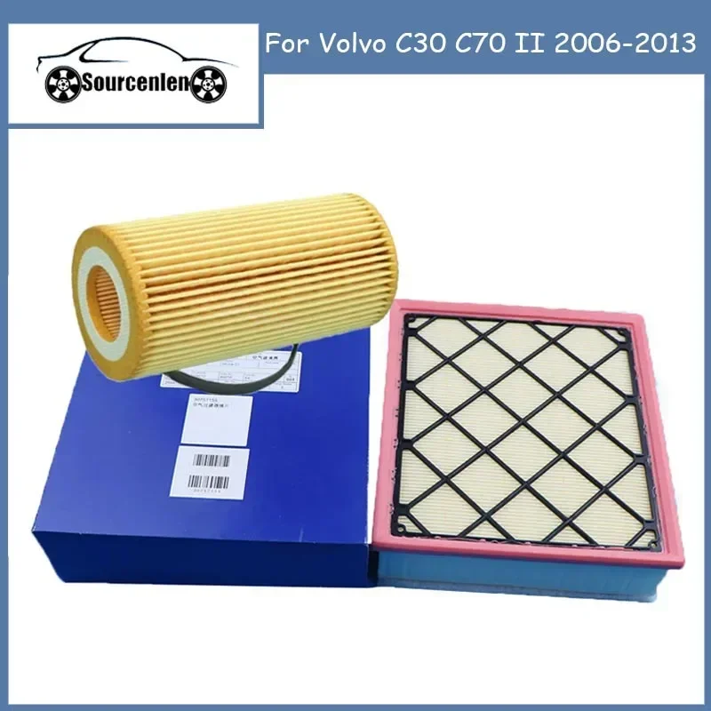 Air Filter Oil Filter For Volvo C30 C70 II 2006-2013 30757155 30788490 30788821