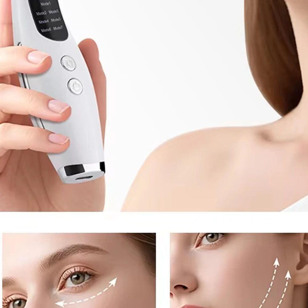 เครื่องยกกระชับใบหน้า ลดเหนียง ลดไขมันบริเวณลำคอและใบหน้า ด้วยเทคโนโลยี EMS และการบำบัดด้วยแสง ช่วยลดริ้วรอย กระชับผิวหน้า