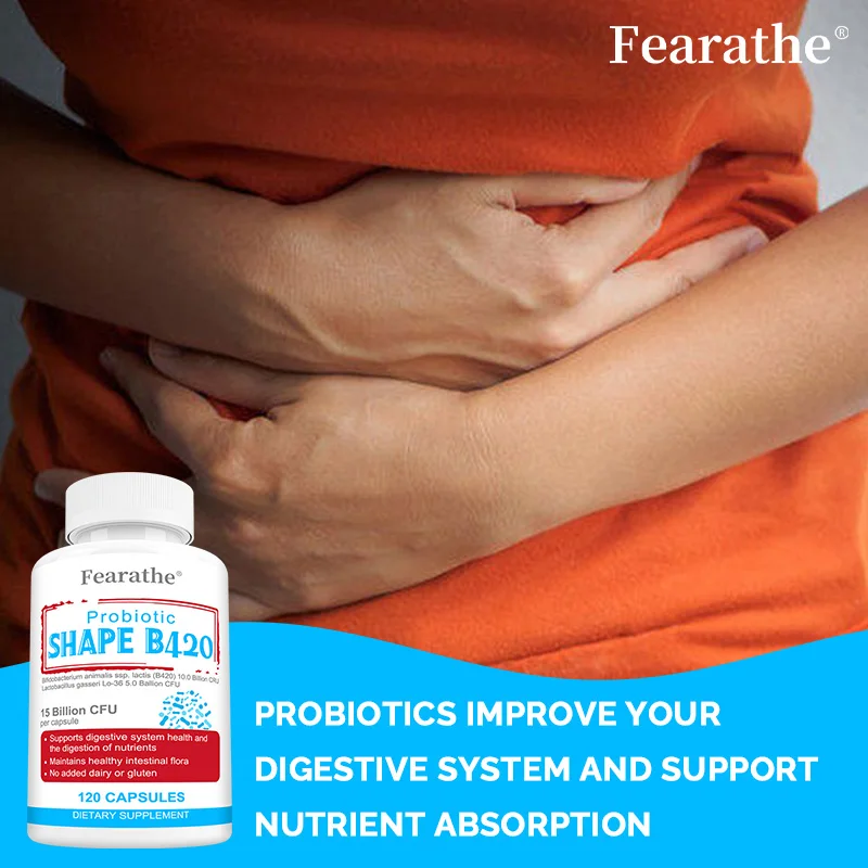 

15 Billion CFU Probiotic Capsules, Support Emotional Health, Enhance Immunity, Promote Digestive Support, Promote Metabolism