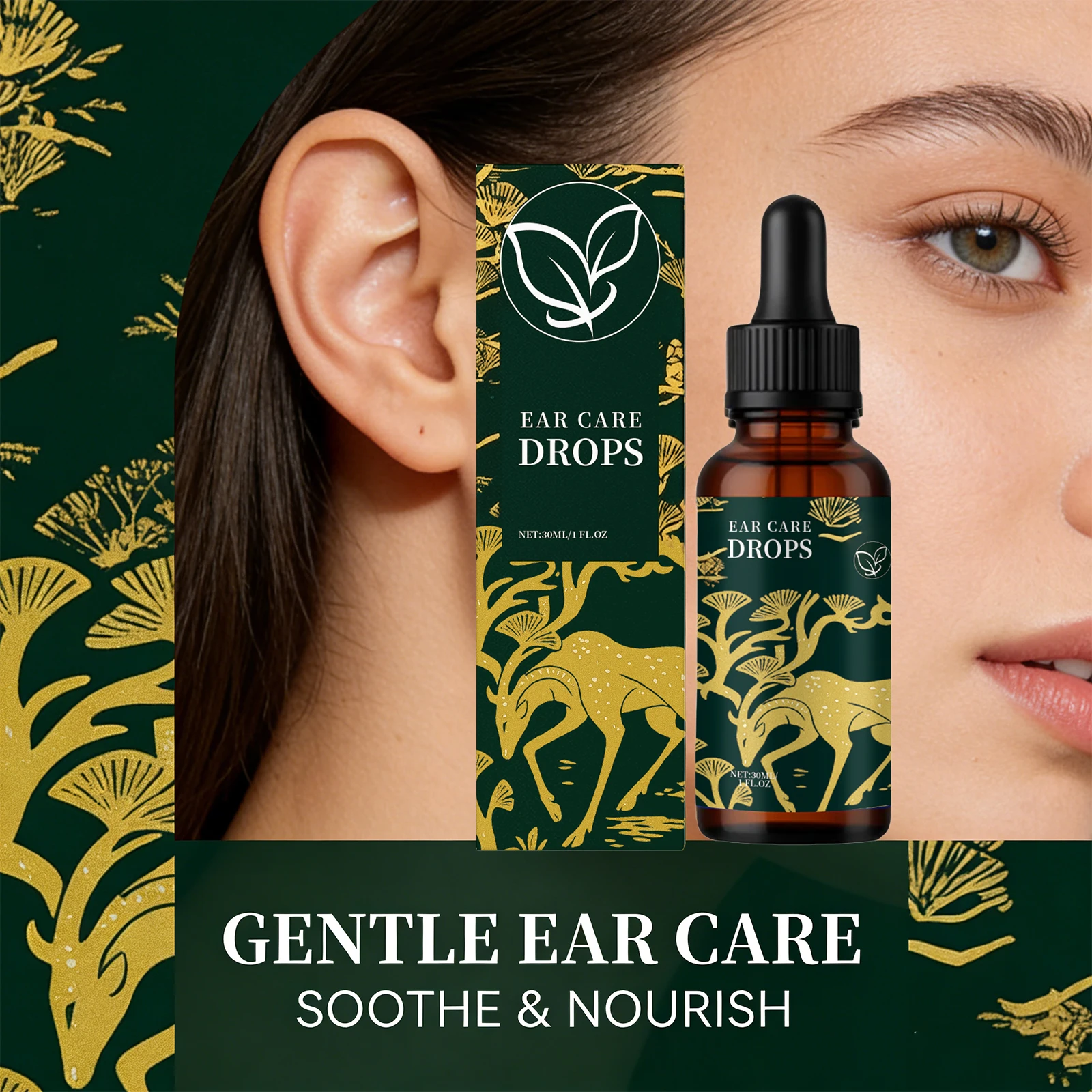 Ear Care Drops Relieve Tinnitus Reduce Discomfort Dissolve Earwax Improve Ear Swelling Otitis Ear Ringing Relief Drops Solution