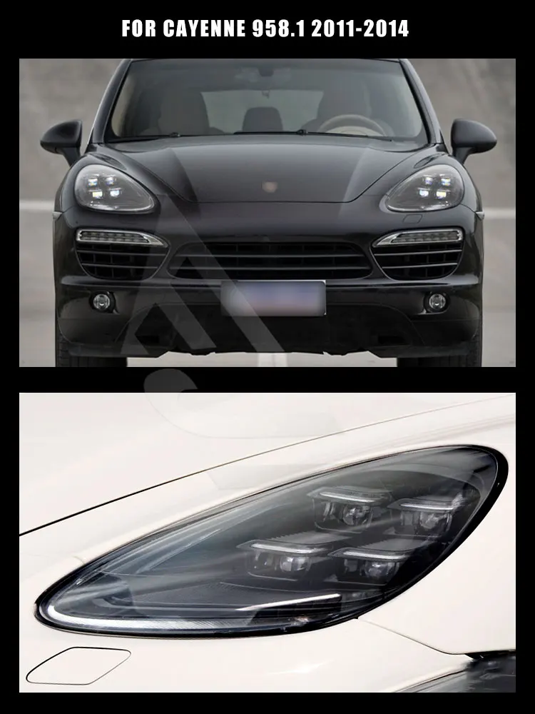 LED Matrix Headlights Assembly For Porsche Cayenne 958 2011-2018 958.1 958.2 Upgrade 2024 Front Head Lights Car Lamp Accessory