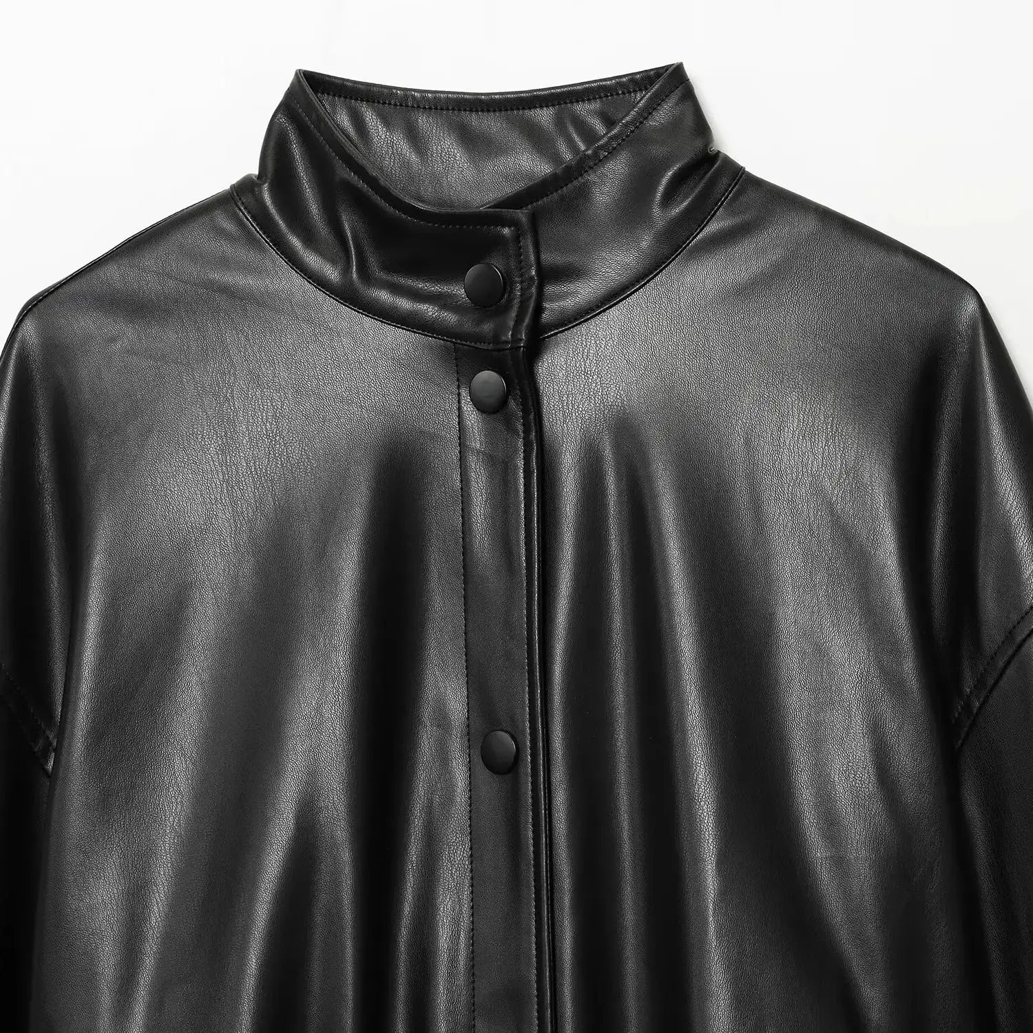 DiYiG WOMAN 2025 خريف موضة جديدة سترة جلدية فو ريترو سحاب أكمام طويلة كل مباراة معطف ملابس خارجية Mujer