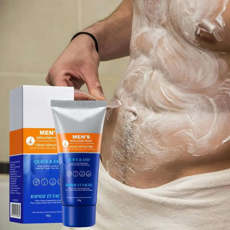 Creme depilatório indolor de ação rápida, creme indolor para remoção de pelos, axilas, pernas, cuidados com o corpo, barbear