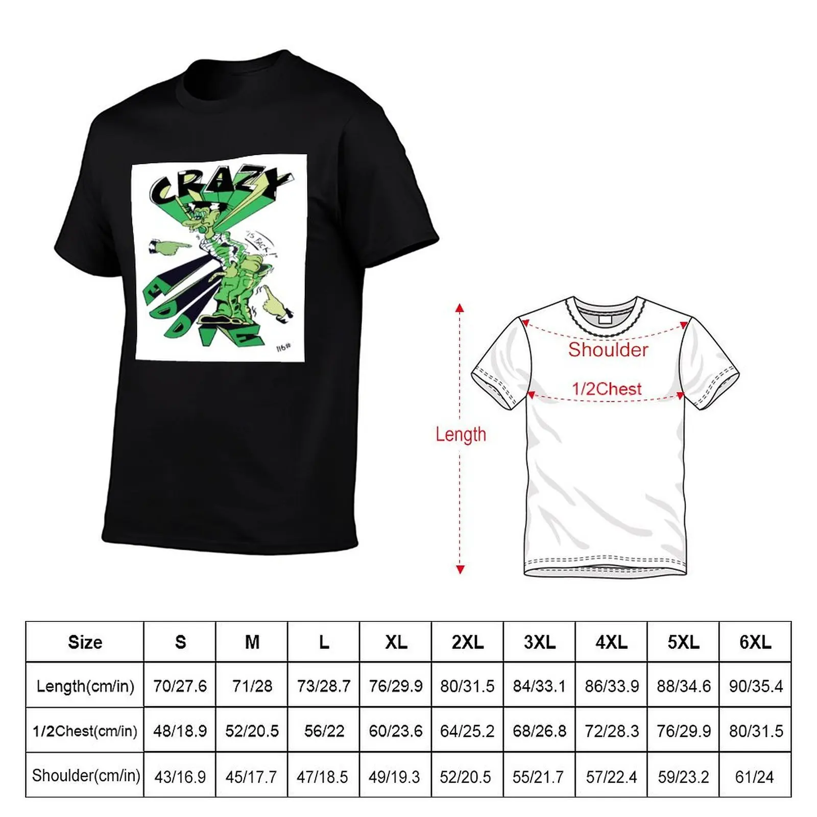 Crazy Eddie is Back - Original 116th Street Harlem Bag Design FRESH T-Shirt fashion shirts tees black t-shirts for men