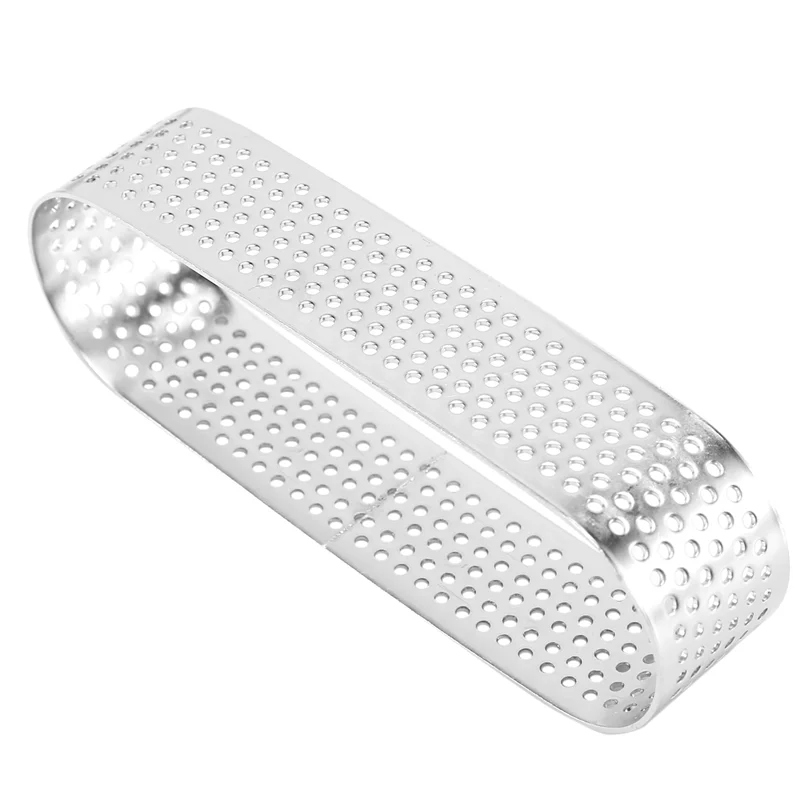 

HGHO 24Pcs Oval Tartlet Molds French Dessert Mousse Fruit Pie Tart Ring Quiche Cake Mold, Stainless Steel Tart Mousse Ring