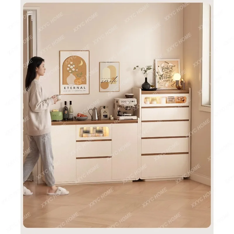 XXBedroom ultra-thin chest of drawers , end of bed chest of drawers, living room narrow side   cabinet  double door