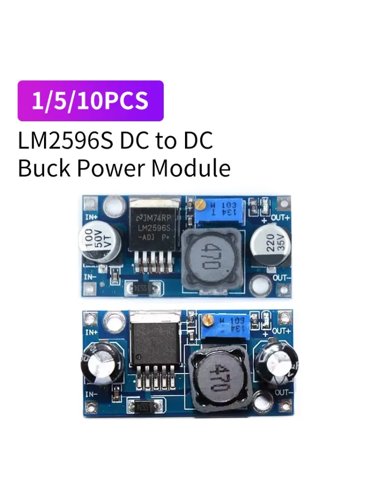 10 SZT. LM2596S DC-DC Przetwornica Obniżająca Napięcie Regulowany Moduł Zasilania — zdjęcie produktu 7