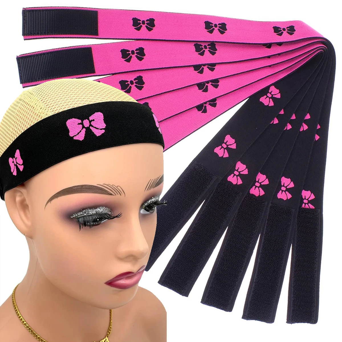 

5PCS Wholesale Elastic Band For Lace Frontal Wigs Melt Lace Melting Elastic Band For Melting Lace Band Wig Bands For Women