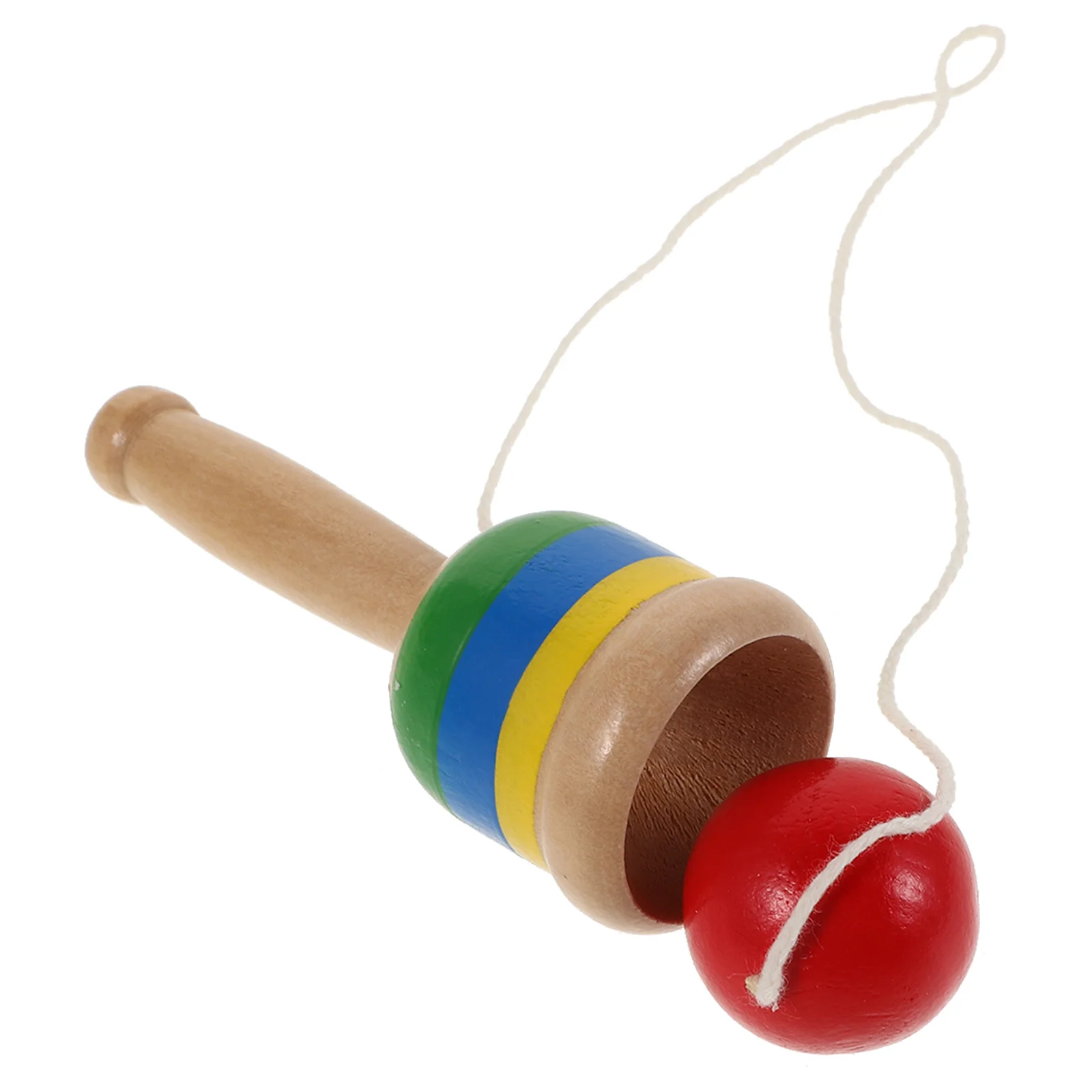 Brinquedo de madeira criativo kendama copo e bola brinquedos mão-olho coordenação exercício brinquedo captura habilidade jogo para meninos e meninas (vermelho)