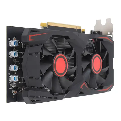 Bilashmart Graphics Card PCIE 2.0 16X Slot Gaming Video Card 6GB GDDR5 192BIT DVI VGA Interface HD Multimedia Interface Low Noise for PC