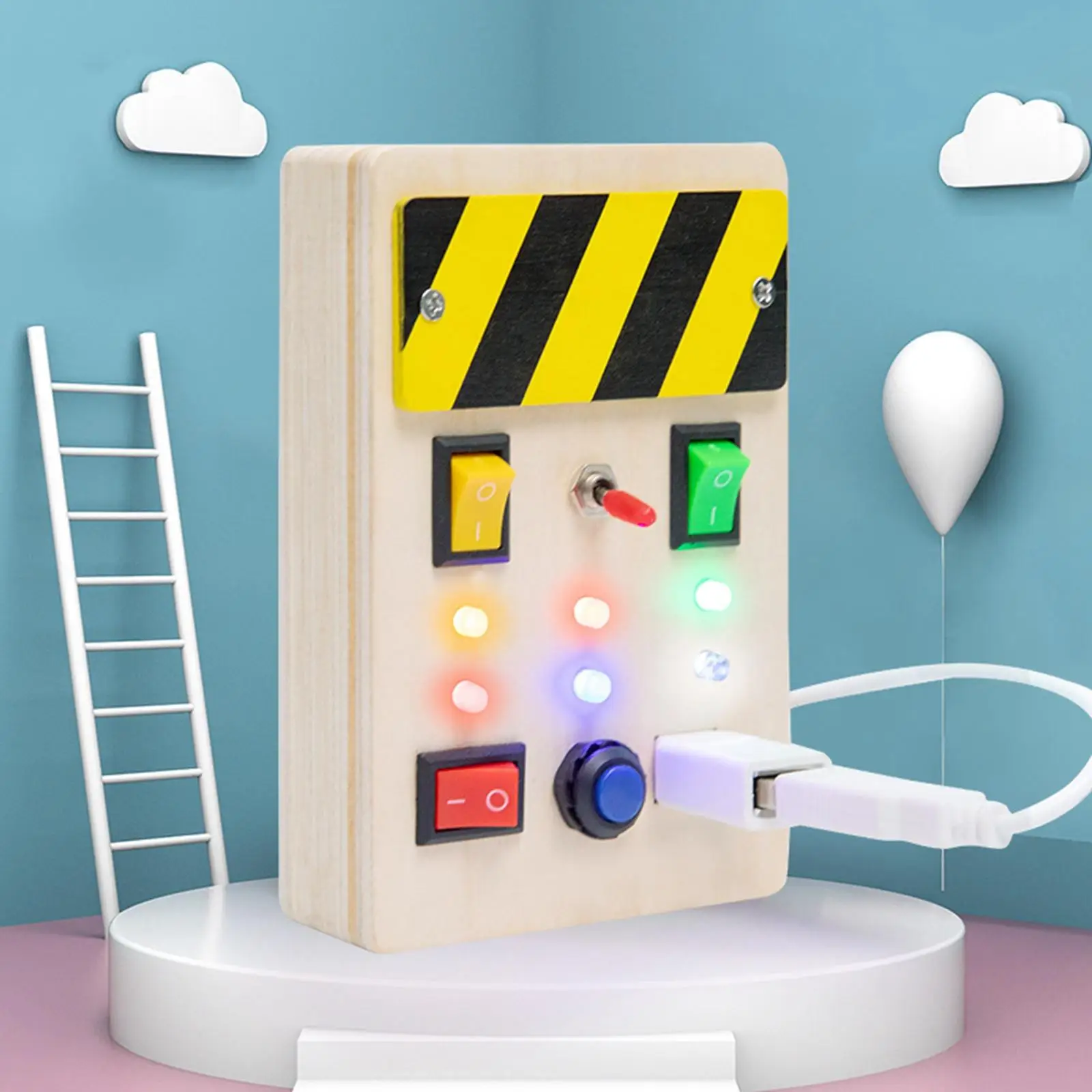 Speelgoedstopcontact Elektrische schakelaar Speelgoed Fijn binnenspeelspel Ontwikkelingsspeelgoed voor kinderen vanaf 3 jaar