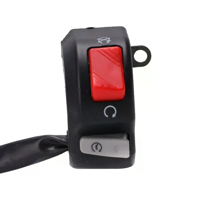 مفتاح دراجة نارية عالمي 7/8 بوصة المقود الضباب القرن بدء قتل التبديل على زر إيقاف 12 فولت للدراجات البخارية ATV الثلج #3