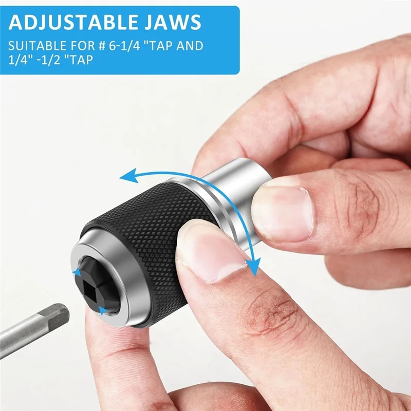 

ABZV-Tap Socket Set Tap Holder Tool 3/8" Stable Tap Holders Sockets Compatible Tap Extractor Tool Forscrew Extractors