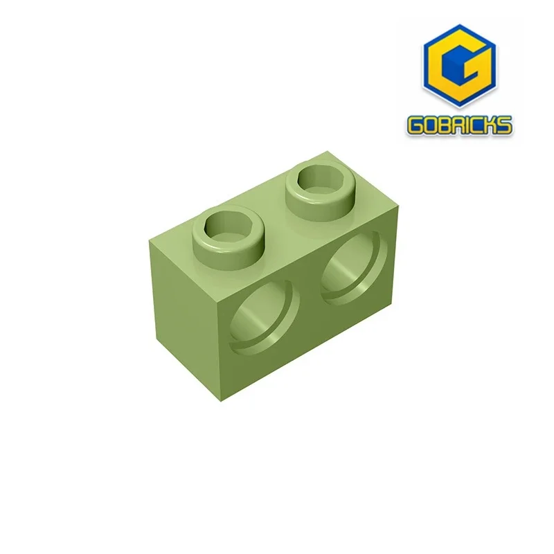 GDS-624 BRICK 1X2 M. 2 HOLES 4 87 compatible with lego 32000 children's DIY Educational Building Blocks