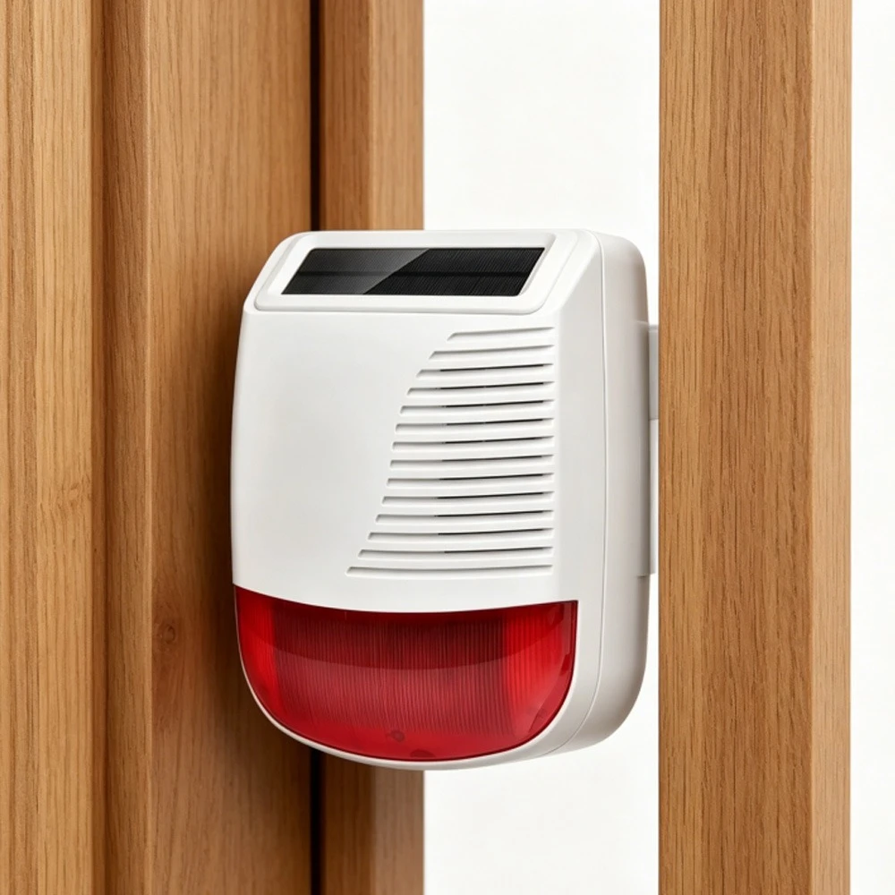 Smart Home Security Burglar Alarm System 433MHz Wireless Siren Loudspeaker Outdoor Waterproof Solar High Decibel Strobe