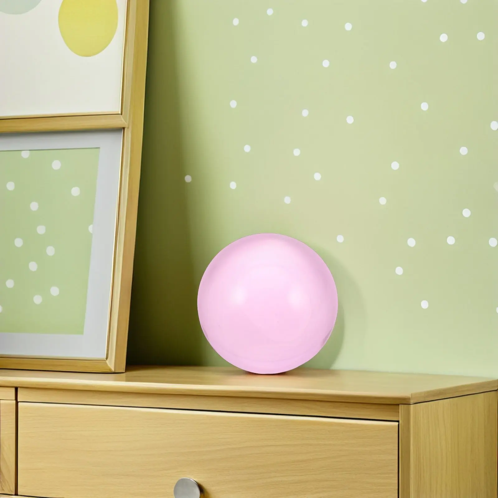 

Прозрачный сферический шар из смолы для жонглирования, 3.14, розовый, профессиональный акробатический реквизит для цирка и фокусов