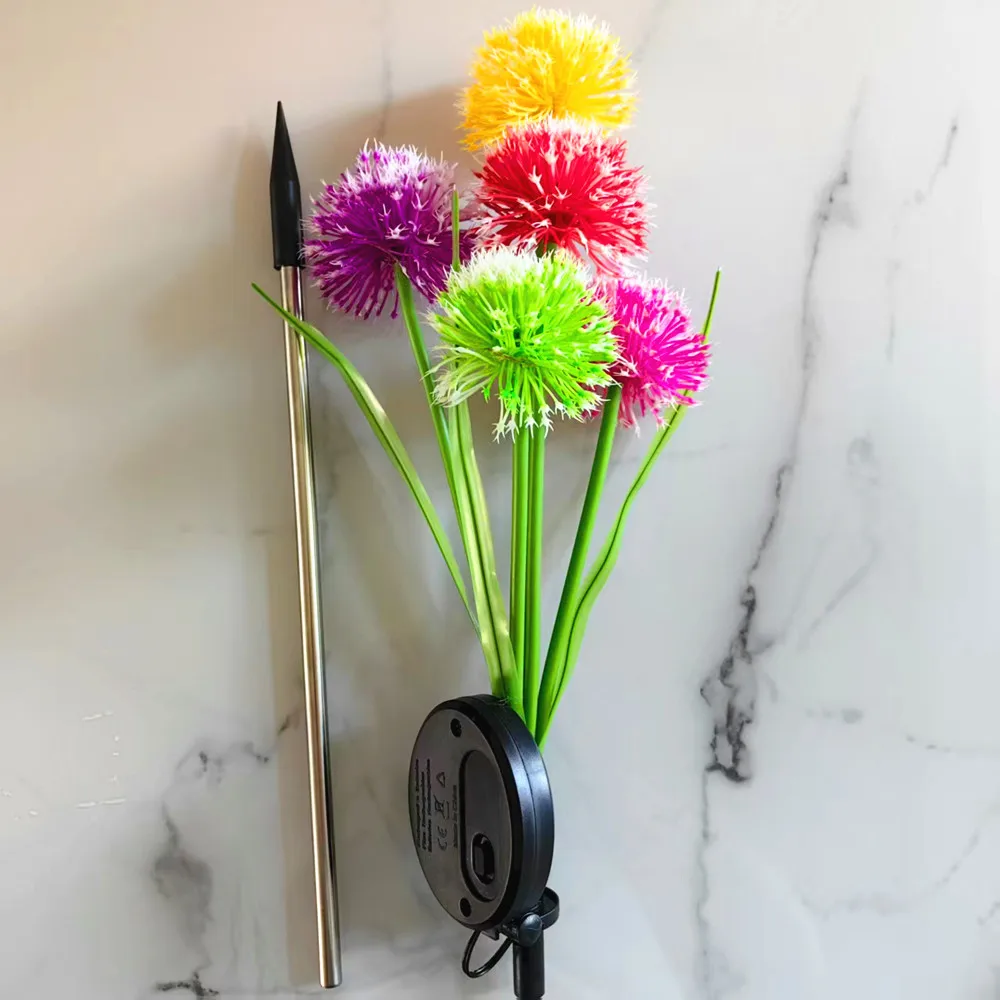 5 رئيس زهرة أضواء أضواء الحديقة الشمسية مصابيح لساحة مقاوم للماء في الهواء الطلق مسار أضواء عيد الميلاد الحديقة الفناء الخلفي ديكور 610