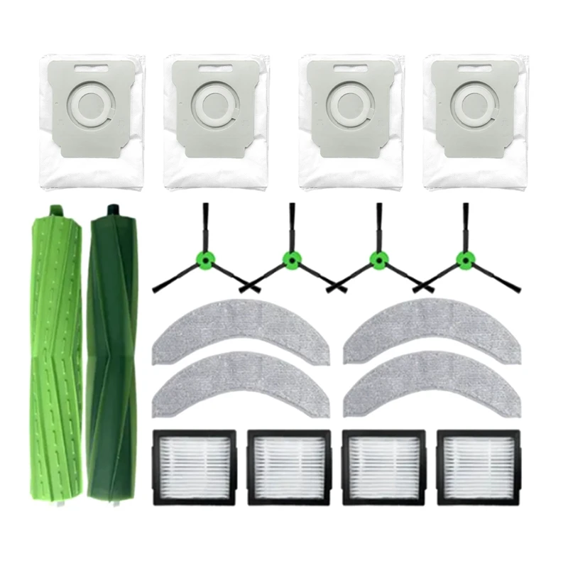 สำหรับ iRobot Roomba J7คำสั่งผสม + J9 + อะไหล่ทดแทนอุปกรณ์เสริมแผ่นกรอง HEPA ม็อบที่ถุงหูรูดผ้า