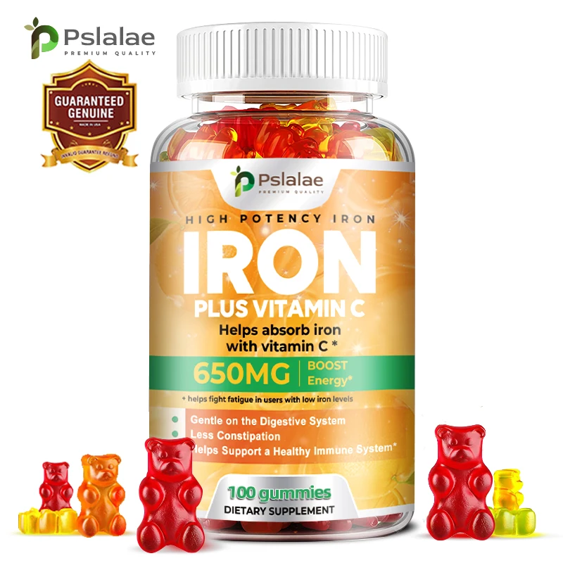 

Iron Gummies - Promotes Red Blood Cell Production, Blood Circulation, Enhances Energy Levels, Immune Support