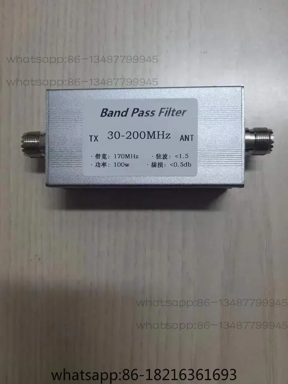 

30-200MHz Bandpass Filter BPF Bandpass M-Bus