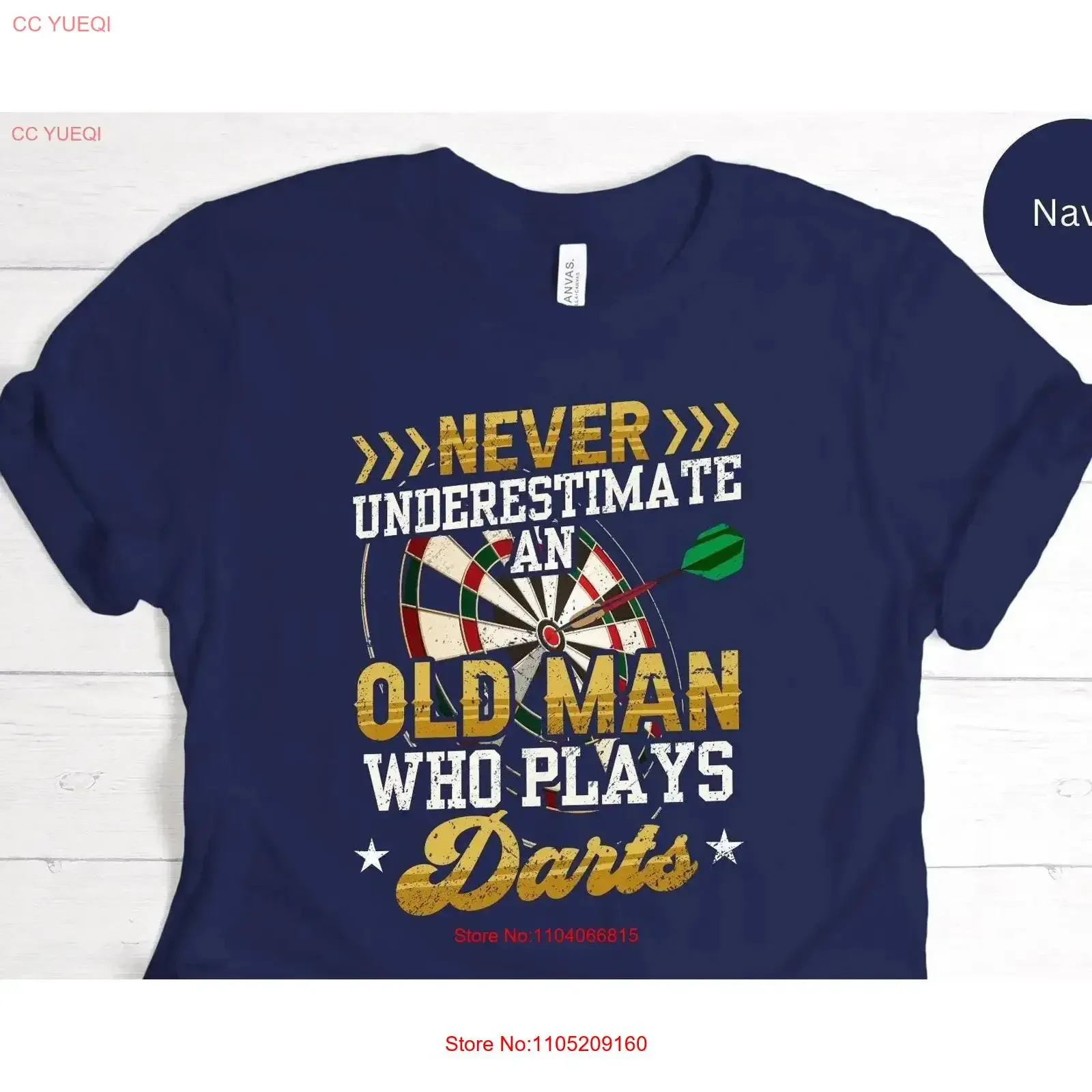 Un anciano que juega dardos Liga profesional dardos Bullseye Oche Aim Tournament camiseta SweaT vintage lavado