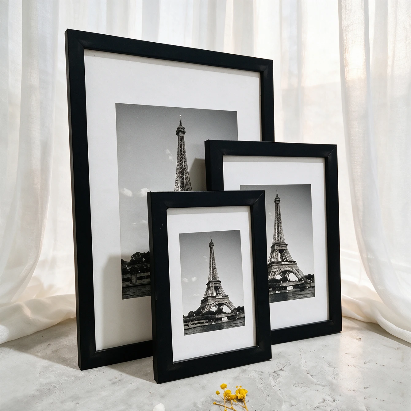 Minimalist Wooden Photo Frame 1/3/5 Pack Multi Sizes, Tabletop & Wall Mount Decor Frame, Memory Gift for Home Bedroom