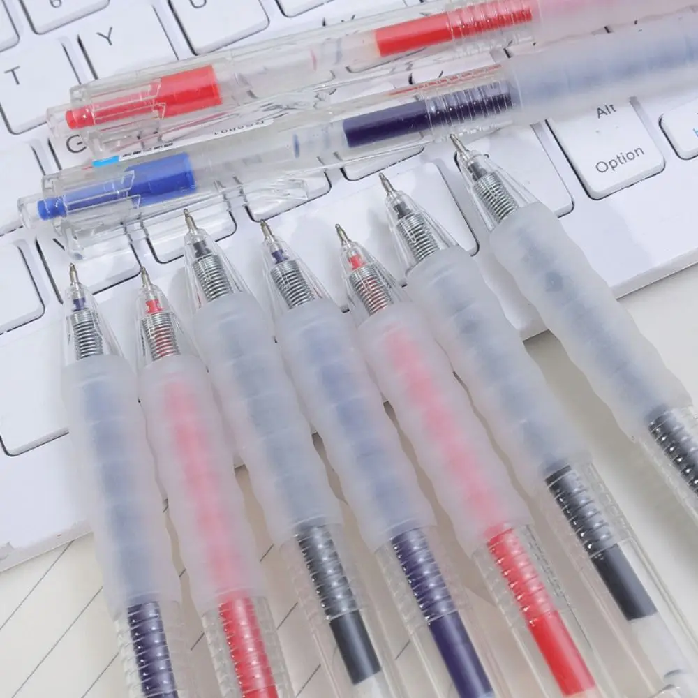 Dirt-resistant Quick-drying Gel Pen Black/Blue/Red Ink Press Type Ballpoint Pen 0.5mm Pen Tip Neutral Pen School Office