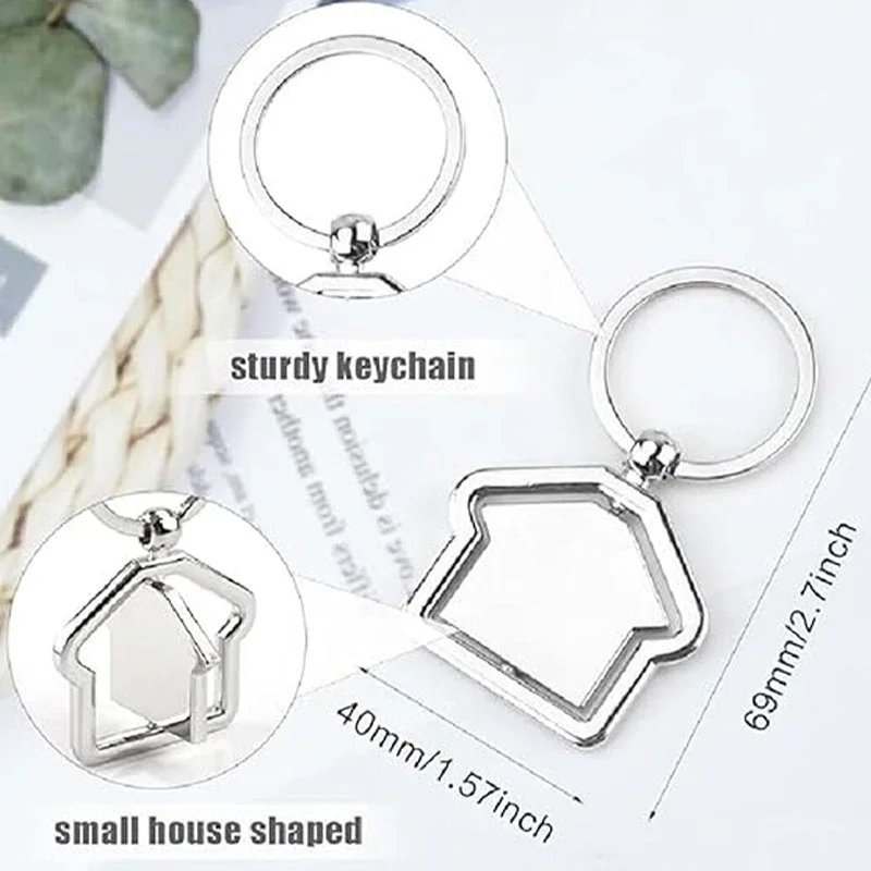 شحن مخصص لطيف الكرتون البيت المفاتيح قلادة سيدة المنزل الأسرة مفتاح سلسلة حقيبة معدنية كيرينغ حزب سحر أفضل الرجال هدية مجوهرات