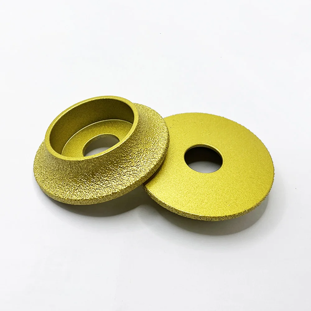 4pc Ceramic Tile Wheel Marble Brazing Stone Grinding Wheel Angle Grinder Grinding Arc Trimming Chamfer Polishing Tool 15*75*20mm