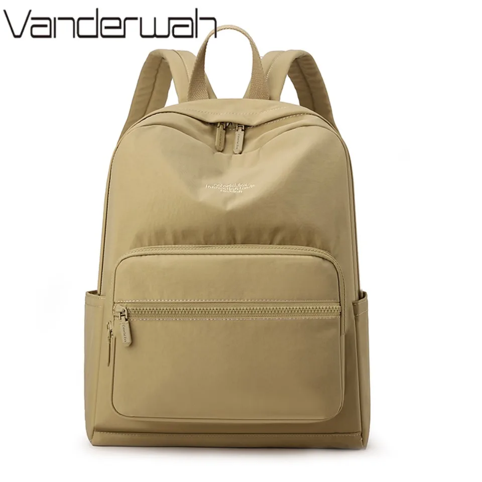 

Однотонный нейлоновый рюкзак, легкая дорожная школьная сумка, модный городской рюкзак для работы, дорожная сумка для девочек-подростков