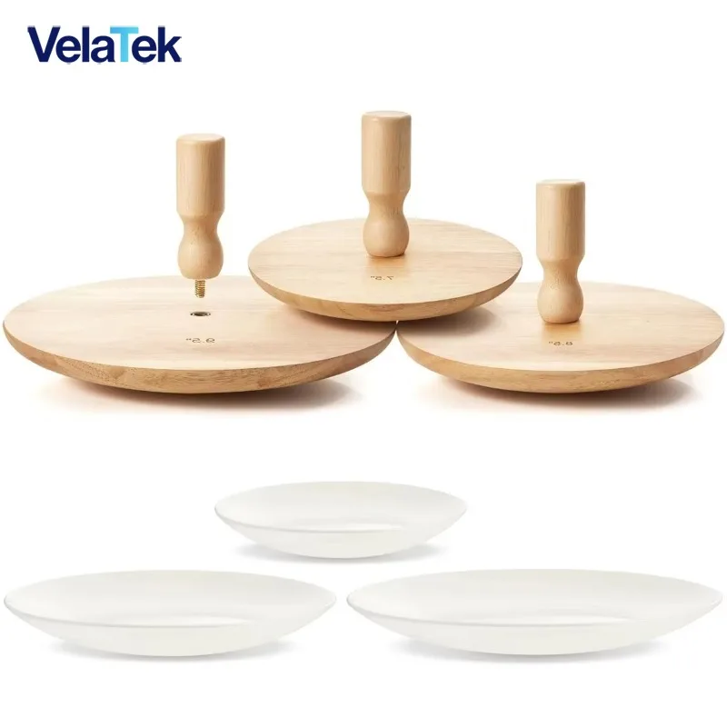 1PCS DIY Plaster Pottery Mold With Handle, 7.5/8.5/9.5in Slump Press Mold for Bowl Plate Dish Making