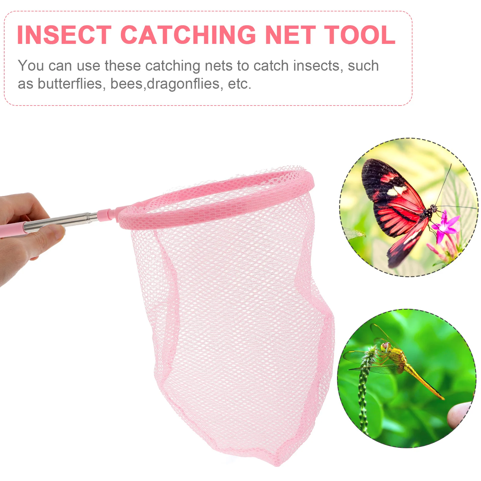 Insect Observation Kit Kid Bug Catching Net Outdoor Cage Toddler Toy Toys Exploration Catcher for Kids with Tweezers Explorer