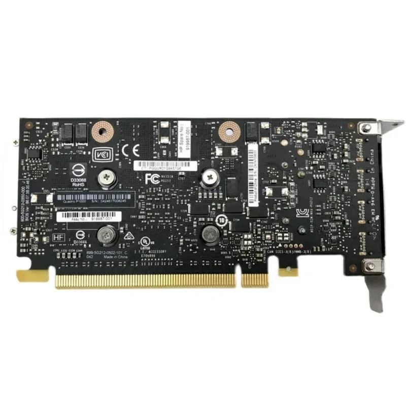 Original for Quadro P1000 4GB Professional Graphics Card Four-screen Multi-Stock Trading 3D Modeling Rendering 5K 47W