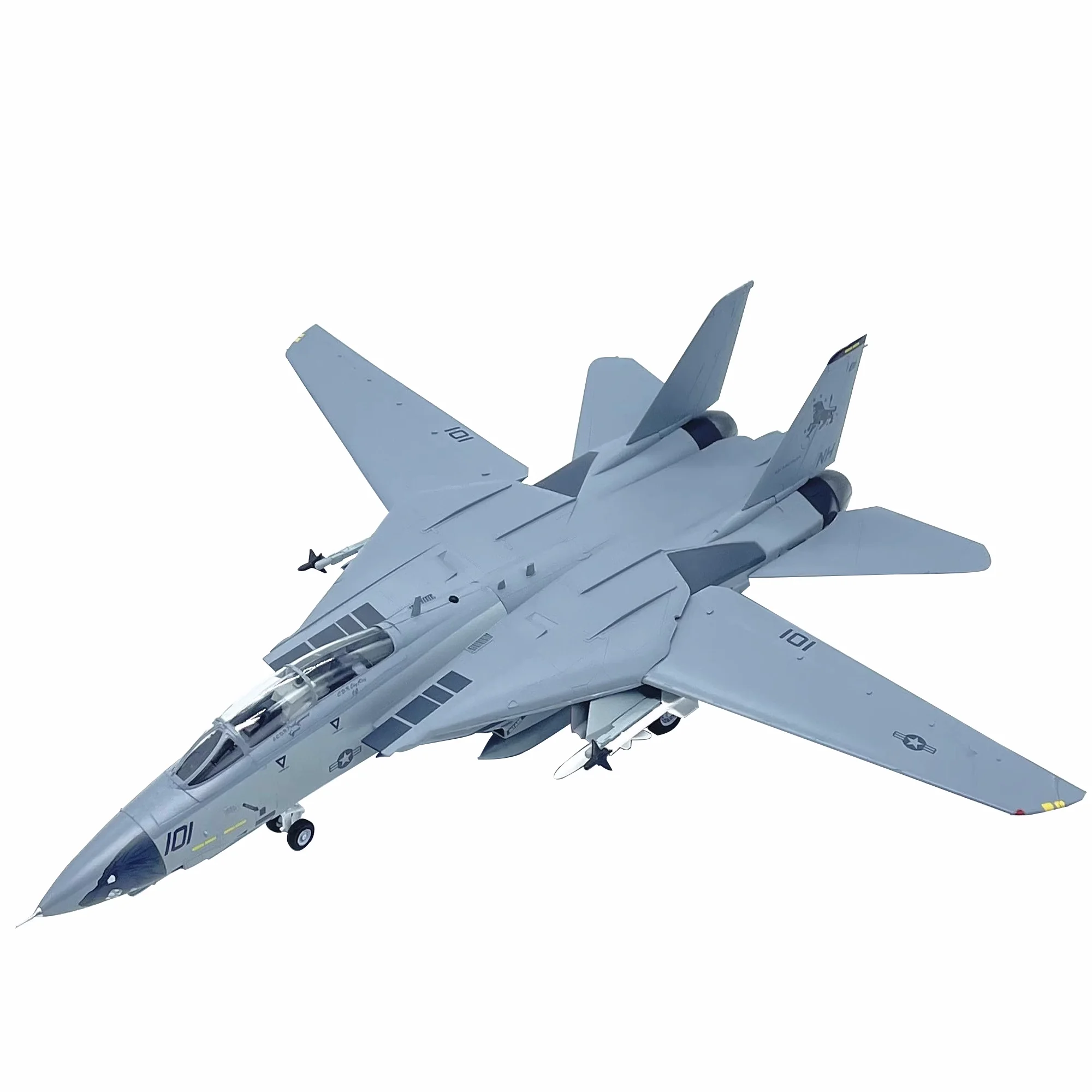 

US Navy F-14D Tomcat Fighter VF-213 Black Lion Plastic Model 1:72 Scale Toy Gift Collection Display Decorative Men's Gifts